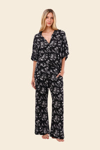 PRE VENTA Black Sunset Dreams Laze Pijama Shirt And Pants