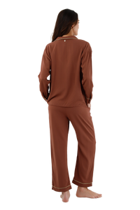 Earth brown pijama shirt and pant