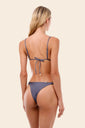 Gray Blue Cleo Triangle Top & Bold Bottom