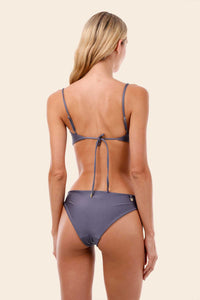 Gray Blue Concha Top